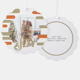 Adorno De Papel Navidades de fotos divertidas personalizadas