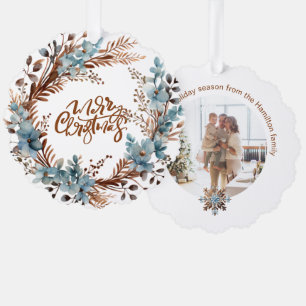 Adorno De Papel Navidades de guerra fotográfica personalizada y ti