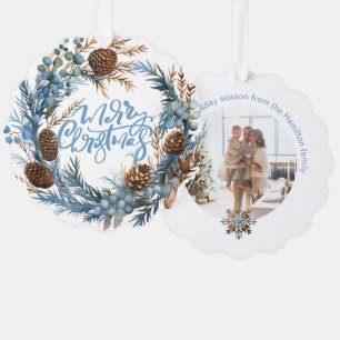Adorno De Papel Navidades de guerra fotográfica personalizada y ti