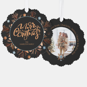 Adorno De Papel Navidades de guerra fotográfica personalizada y ti