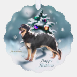 Adorno De Papel Navidades de Hovawart