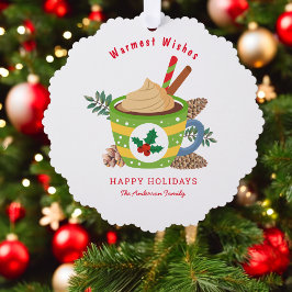 Adorno De Papel Navidades de la Copa de chocolate caliente