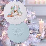 Adorno De Papel Navidades de la Natividad minimalista Carol Lyrics<br><div class="desc">Navidades de letras de la escena de la Natividad minimalista Carol. Un práctico adorno y carta todo en uno, con una encantadora escena de natividad moderna Mary, Joseph y el bebé Jesús, y los tres hombres sabios, con una línea del villancico favorito We Three Kings : Guídanos a tu luz...</div>