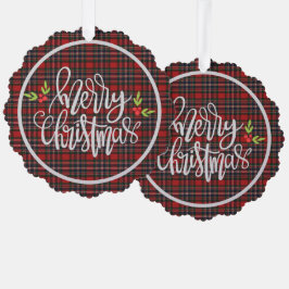 Adorno De Papel Navidades de MacFarlane Clan Scottish Tartan