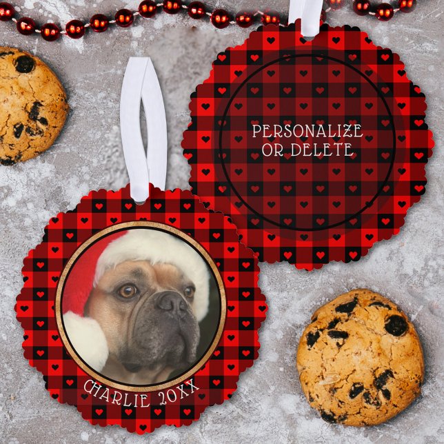 Adorno De Papel Navidades de Mascotas de perro Personalizado de bú (Subido por el creador)