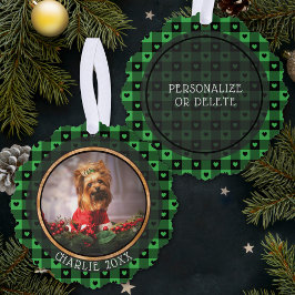 Adorno De Papel Navidades de Mascotas de perro Personalizado de bú