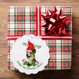 Adorno De Papel Navidades de Pembroke Welsh Corgi