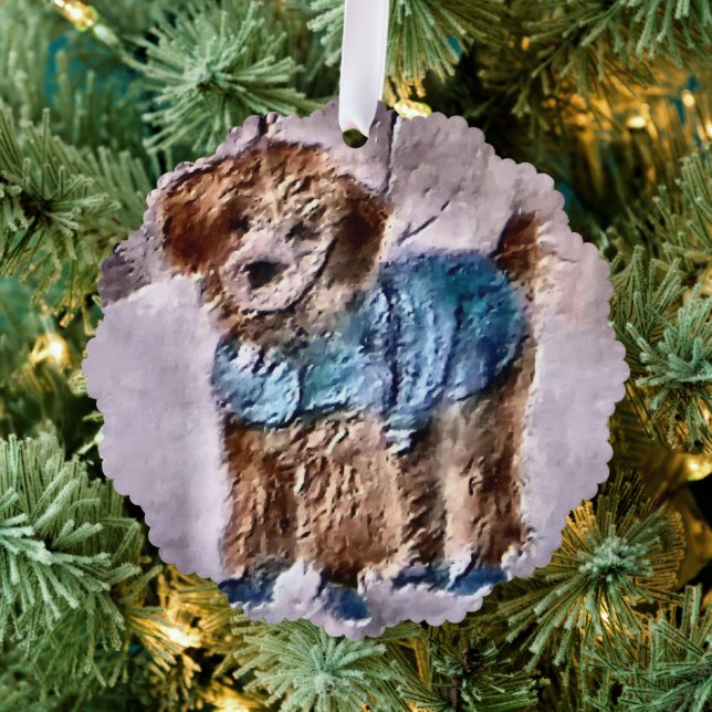 Adorno De Papel Navidades de Poodle Lovers (Insitu (árbol))