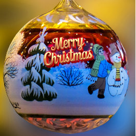 Adorno De Papel Navidades de Snowman tradicionales Keepsake