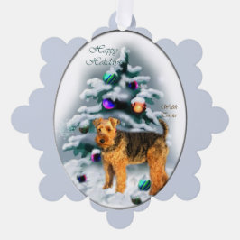 Adorno De Papel Navidades de Welsh Terrier