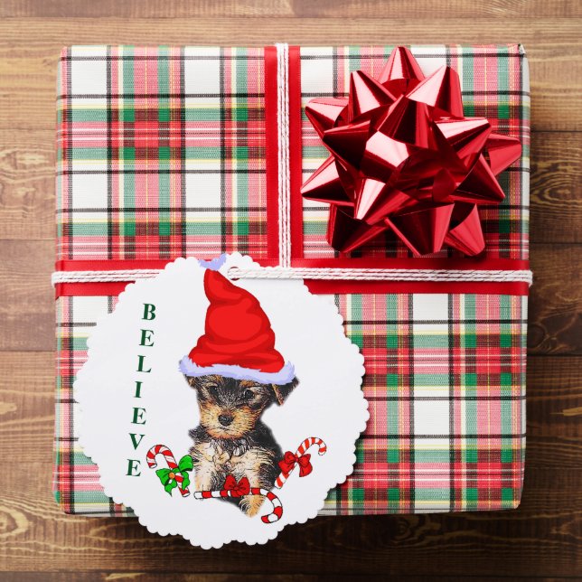 Adorno De Papel Navidades de Yorkshire Terrier (Insitu (Regalo))