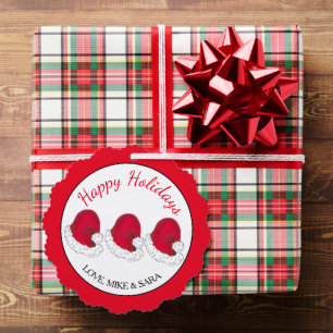 Adorno De Papel Navidades del Gorra Red Santa Claus Felices Fiesta