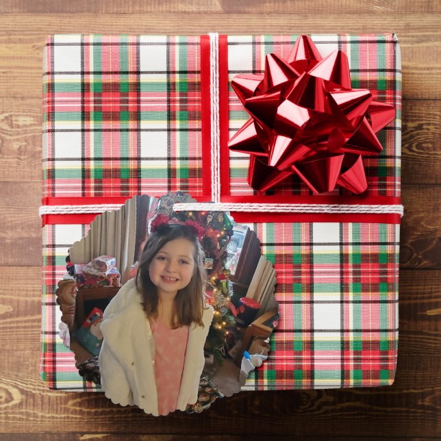 Adorno De Papel Navidades del nieto fotográfico personalizado (Insitu (Regalo))
