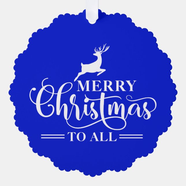 Adorno De Papel Navidades Elegancia-Diseño de renos mínimo-Familia (Anverso)