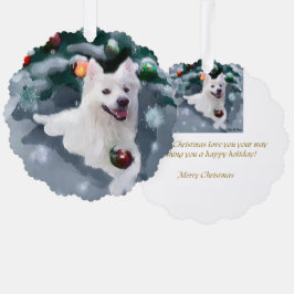 Adorno De Papel Navidades esquimales de perro de Estados Unidos