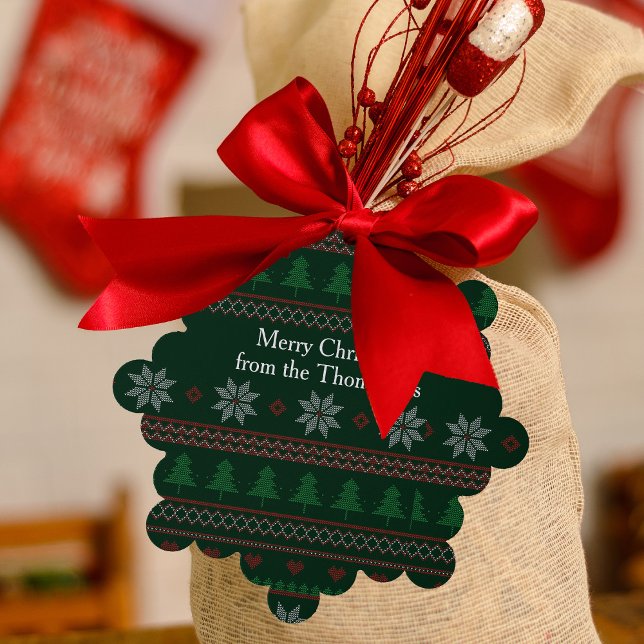 Adorno De Papel Navidades feos verdes festivos Personalizado Fiest (Subido por el creador)