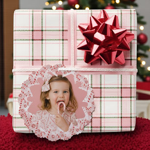 Adorno De Papel Navidades Personalizados de Peppermint Candy Cane