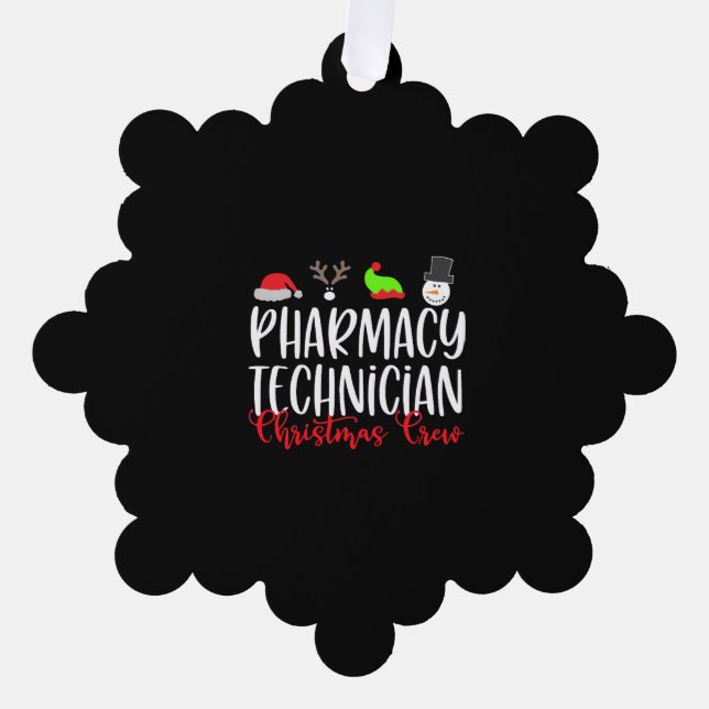 Adorno De Papel Navidades PT Técnico de Farmacia (Anverso)