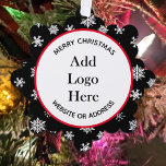 Adorno De Papel Navidades Regalos de Apreciación del Cliente Comer<br><div class="desc">Añada el logotipo y la información de su empresa a esta etiqueta de regalo de agradecimiento de clientes y empleados.</div>