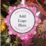 Adorno De Papel Navidades Regalos de Apreciación del Cliente Comer<br><div class="desc">Añada el logotipo y la información de su empresa a esta etiqueta de regalo de agradecimiento de clientes y empleados.</div>