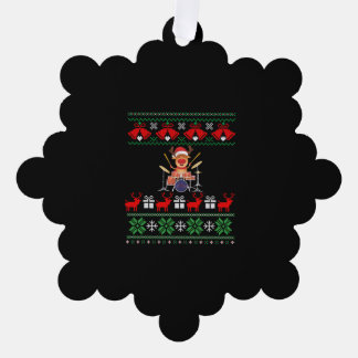 Adorno De Papel Navidades reno tamborilero