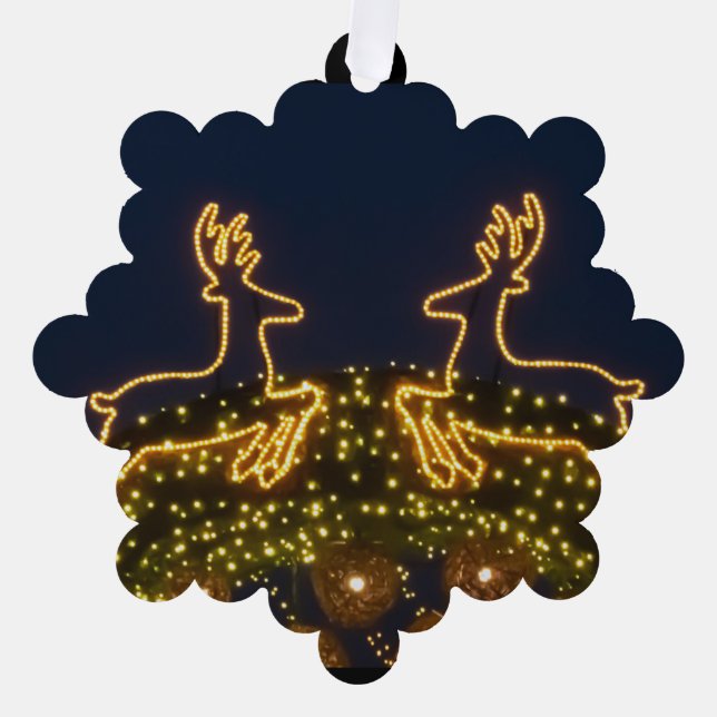 Adorno De Papel Navidades renos (Anverso)