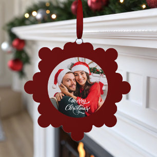 Adorno De Papel Navidades rojos fotográficos