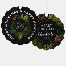 ADORNO DE PAPEL NAVIDADES ROJOS Y VERDES VESTIDOS, PERSONALIZADOS