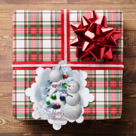 Adorno De Papel Navidades Snowman de voleibol