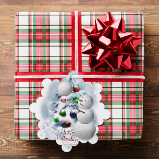Adorno De Papel Navidades Snowman de voleibol