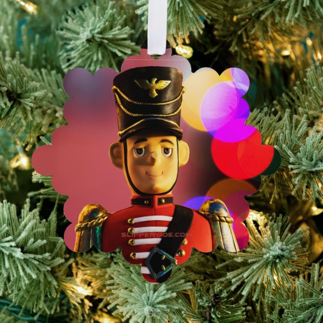 Adorno De Papel Navidades soldado de juguete figurine SlipperyJoe  (Insitu (árbol))