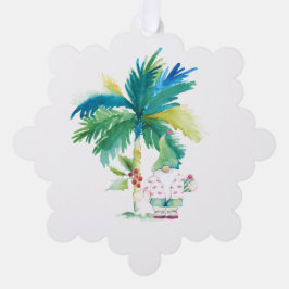 Adorno De Papel Navidades tropicales de Merry Beach-mas