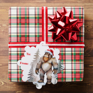 Adorno De Papel Navidades Yeti, Navidades Bigfoot, Sasquatch
