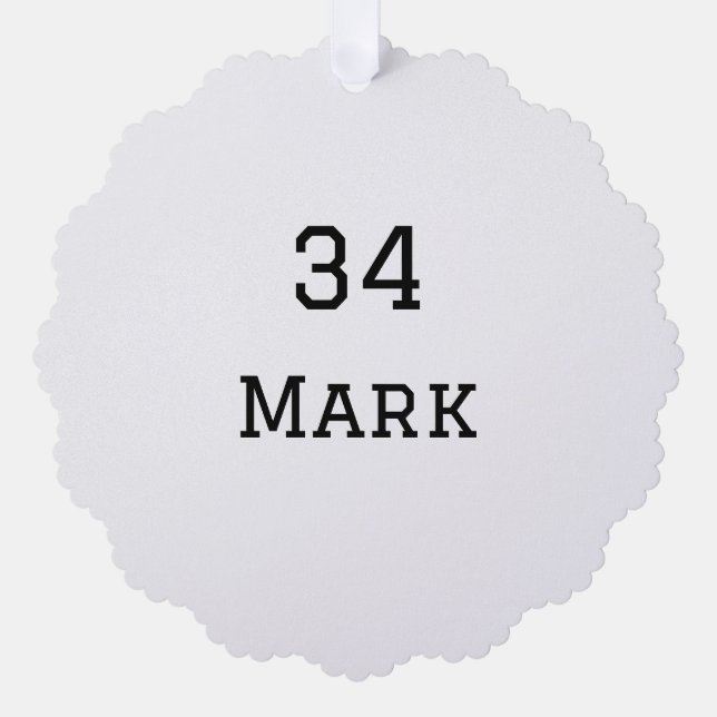 Adorno De Papel nombre de equipo agregar nombre de jugador fecha d (Anverso)