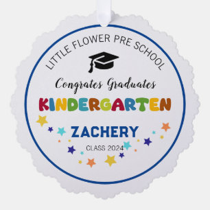 Adorno De Papel Nombre personalizado de graduación de jardines de