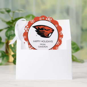 Adorno De Papel Oregon State Beavers Cabeza de castor