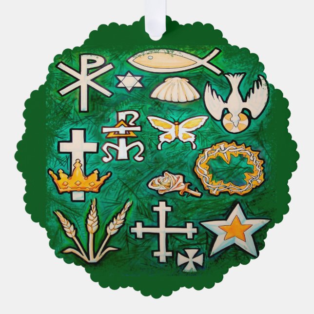 Adorno De Papel Ornamento de Navidad (Anverso)