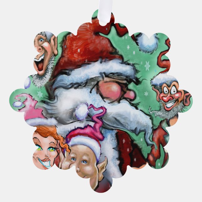 Adorno De Papel Ornamento de Navidad (Anverso)