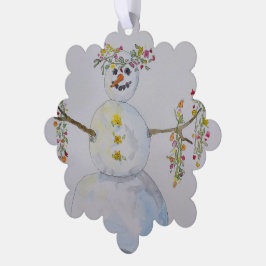 Adorno De Papel ornamento de snowman