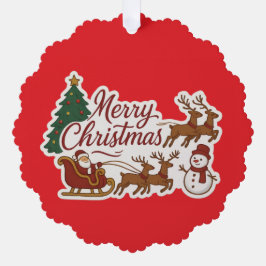 Adorno De Papel Ornamentos de vacaciones