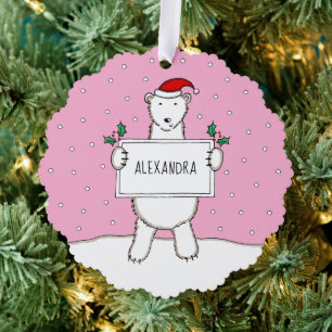 Adorno De Papel Oso polar