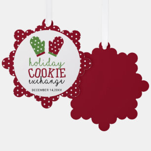 Adorno De Papel Oven Mitts Navidades Fiestas de Holiday Cookie Exc
