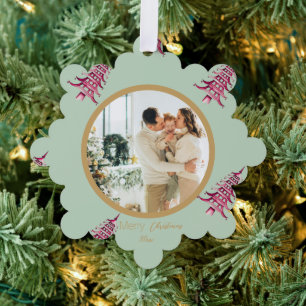 Adorno De Papel Pagoda roja sabia Árbol navideño 2-Foto