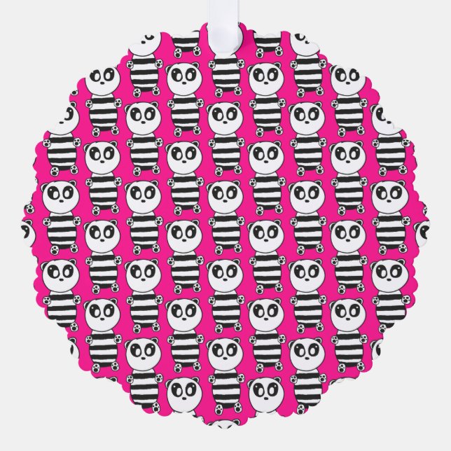 Adorno De Papel Panda Kids (Anverso)