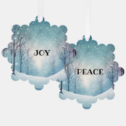 ADORNO DE PAPEL PAPEL JOY & PEACE SNOWFLAKE