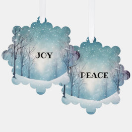 ADORNO DE PAPEL PAPEL JOY & PEACE SNOWFLAKE