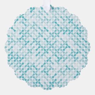 Adorno De Papel Patrón metabólico azul