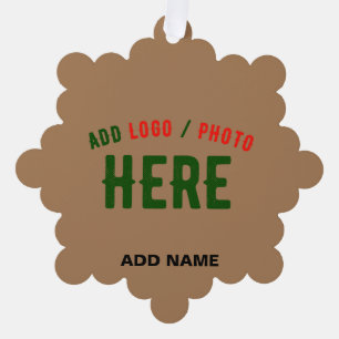 ADORNO DE PAPEL PERSONALIZABLE MODERNO ELEGANTE BROWN VERIFICADO M