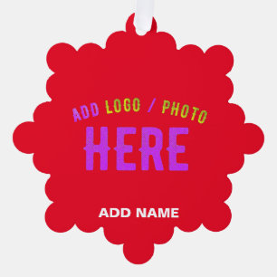 ADORNO DE PAPEL PERSONALIZABLE MODERNO ESTILO MARCA VERIFICADA ROJ