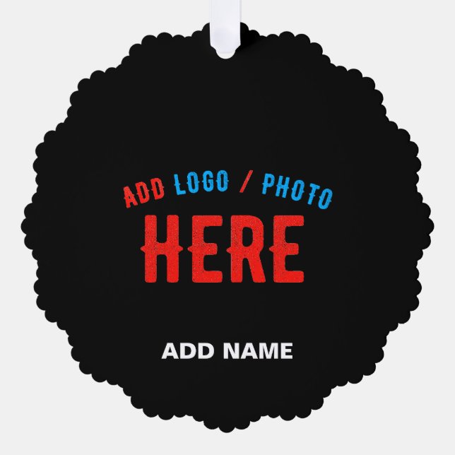 ADORNO DE PAPEL PERSONALIZABLE MODERNO ESTILO NEGRO VERIFICADO MAR (Anverso)